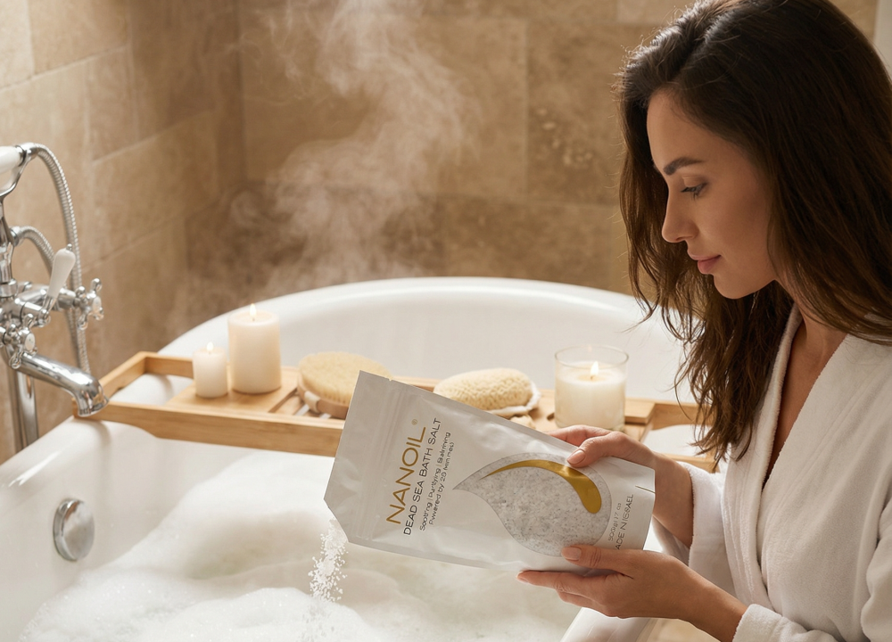 nanoil sůl z mrtvého moře do koupele